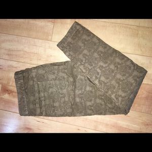 Free people textured brown/gold pants